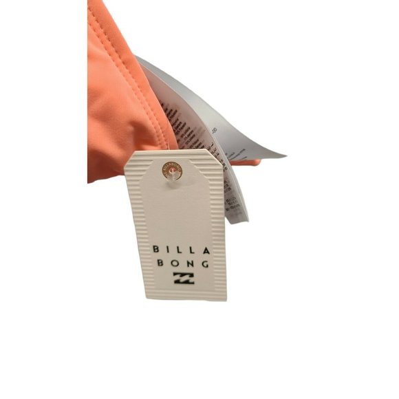 Billabong Sol Searcher Tri Bikini Top Peach Size M Adjustable Juniors - Picture 9 of 10